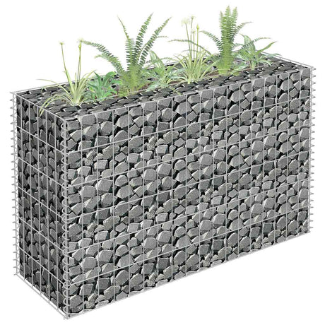 Vidaxx gabion planter hævet 90x30x60 cm galvaniseret stål
