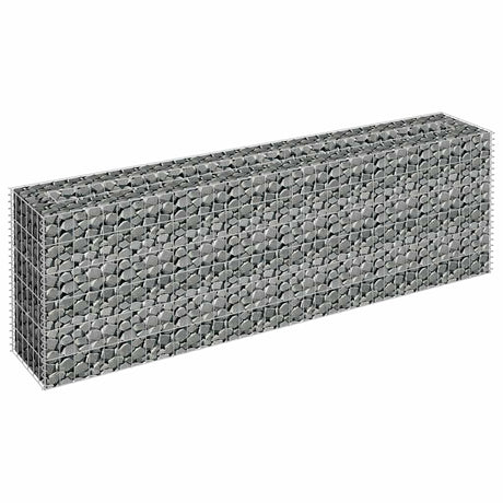 Vidaxl Gabion Planter hævet 180x30x60 cm galvaniseret stål