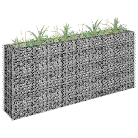 Vidaxx gabion planter hævet 180x30x90 cm galvaniseret stål
