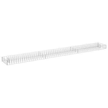 Vidaxl Gabion Planter hævet 270x30x10 cm galvaniseret stål