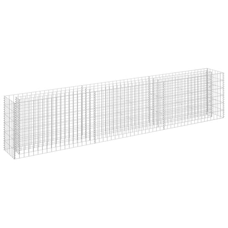 Vidaxl Gabion Planter hævet 270x30x60 cm galvaniseret stål