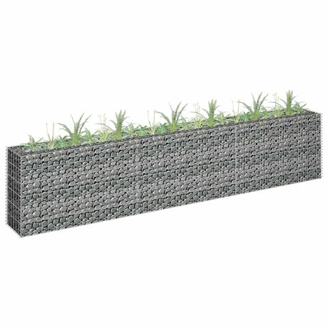 Vidaxl Gabion Planter hævet 270x30x60 cm galvaniseret stål