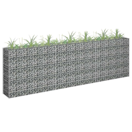 Vidaxx gabion planter hævet 270x30x90 cm galvaniseret stål