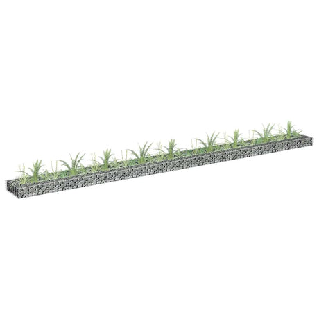 Vidaxl Gabion Planter Insented 360x30x10 cm galvaniseret stål