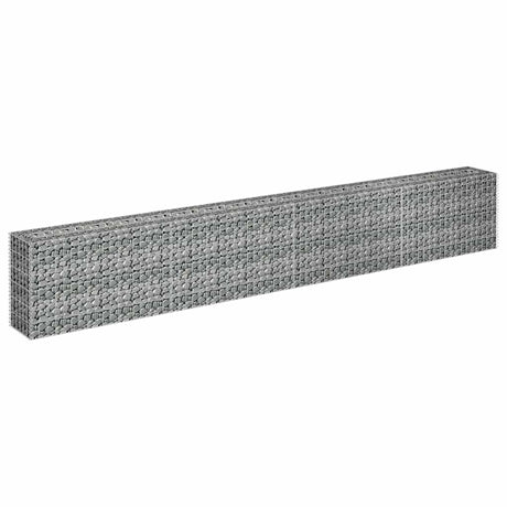 Vidaxl Gabion Planter Insented 360x30x60 cm galvaniseret stål