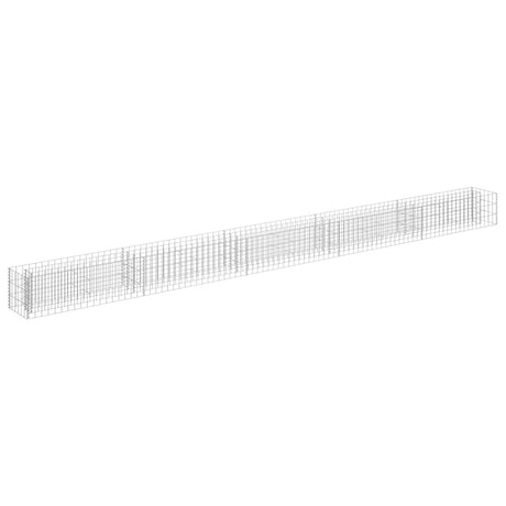 Vidaxl Gabion Planning Box hævet 450x30x30 cm galvaniseret stål