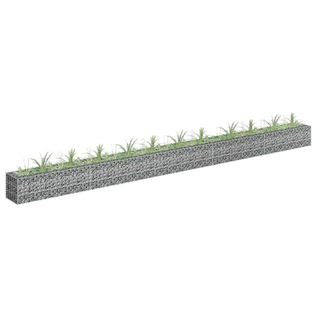 Vidaxl Gabion Planning Box hævet 450x30x30 cm galvaniseret stål