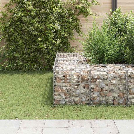 Vidaxl Gabion Planter hævet terning 40x40x40 cm ståltråd