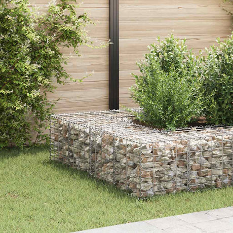 Vidaxl Gabion Planter hævet terning 40x40x40 cm ståltråd