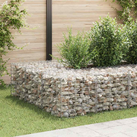 Vidaxl Gabion Planter hævet Cube 50x50x50 cm ståltråd