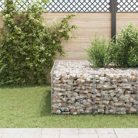 Vidaxl Gabion Planter hævet Cube 60x60x60 cm ståltråd