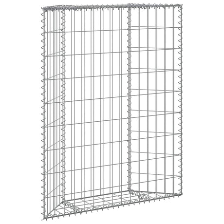 Vidaxl Gabion Planning Buck's Trapezoid 80x20x100 cm galvaniseret stål