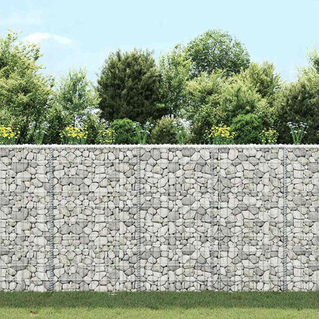 Vidaxl Gabion Planning Buck's Trapezoid 100x20x100 cm galvaniseret stål