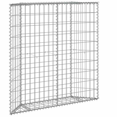 Vidaxl Gabion Planning Buck's Trapezoid 100x20x100 cm galvaniseret stål