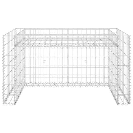 Vidaxl plæneklippetag med planter 110x80x60cm ståltråd