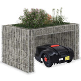 Vidaxl plæneklippetag med planter 110x80x60cm ståltråd