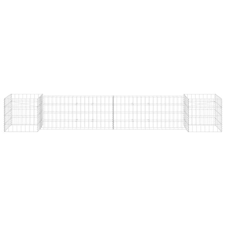 Vidaxl Gabion Planning Box H-formet 260x40x40 cm ståltråd