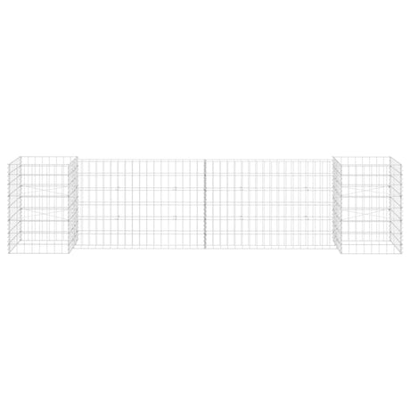 Vidaxl Gabion planter H-formet 260x40x60 cm ståltråd