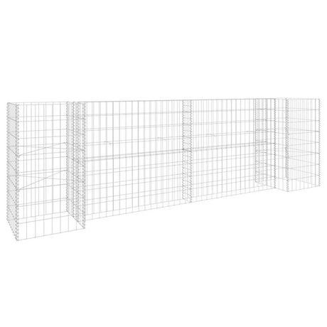 Vidaxl Gabion planter H-formet 260x40x80 cm ståltråd