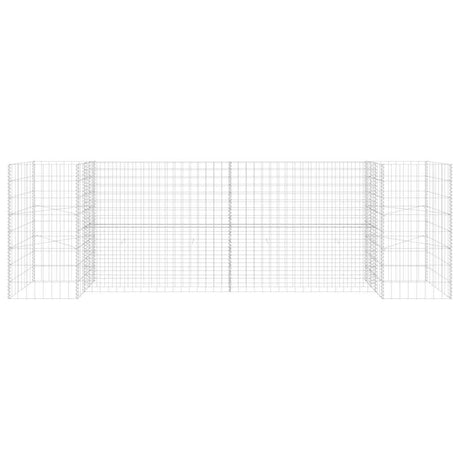 Vidaxl Gabion planter H-formet 260x40x80 cm ståltråd