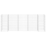 Vidaxl Gabion Planning Box H-formet 260x40x100 cm ståltråd