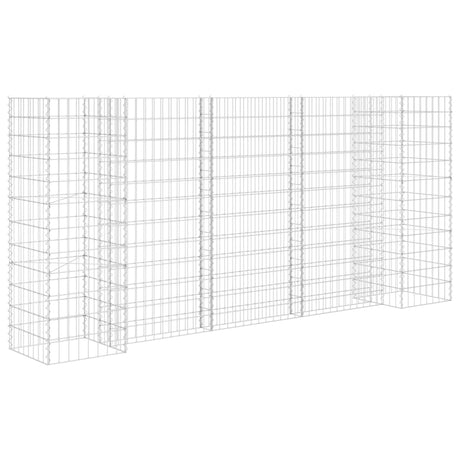 Vidaxl Gabion planter H-formet 260x40x120 cm ståltråd