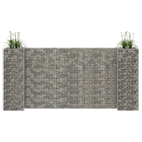 Vidaxl Gabion planter H-formet 260x40x120 cm ståltråd