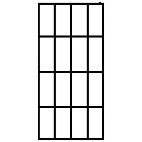 Vidaxl Walk -I brusevæg 80x195 cm gennemsigtigt tempereret glas