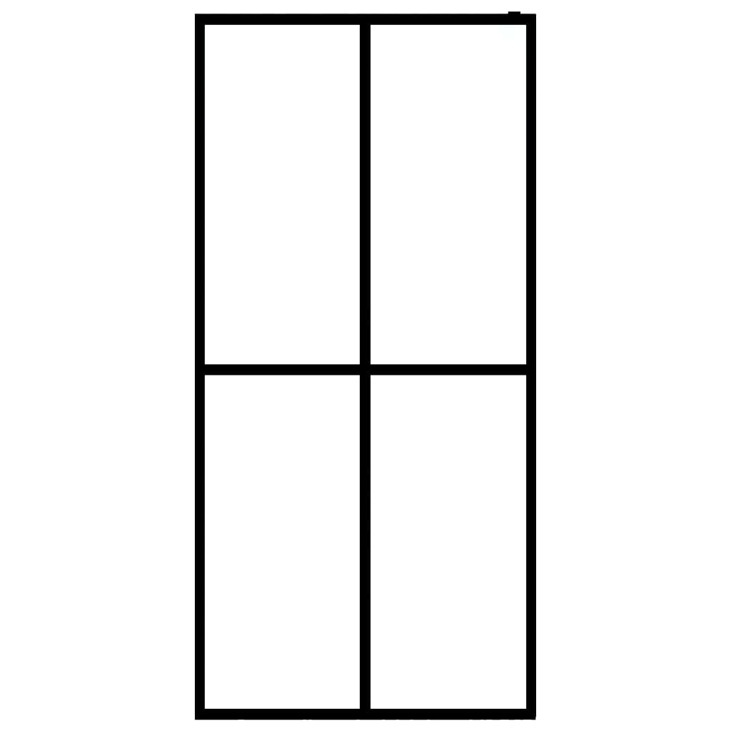 Vidaxx brusekabine 90x195 cm mat hærdet glas