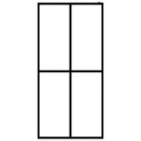 VIDAXL WALK -I brusevæg 118x190 cm Mat afsluttet glas
