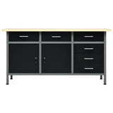 Vidaxl Workbench 160x60x85 cm stål sort