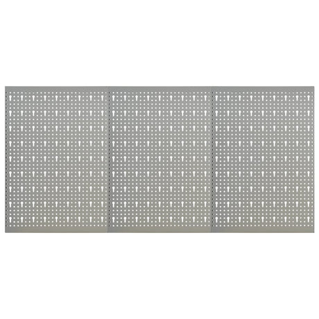 Vidaxl Hakepanel Wall -Mounted 3 PCS 40x58 cm stål