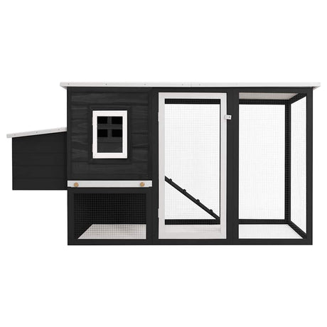 Vidaxl Chicken Coop med nat Loft Wood Grey
