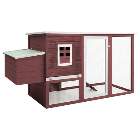 Vidaxl Chicken Coop med nat loft træbrun