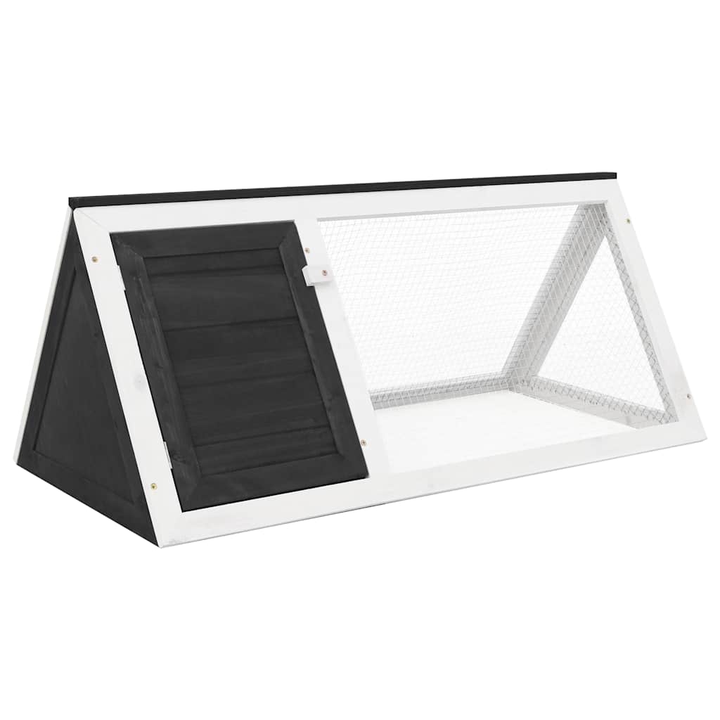 Vidaxl Rabbit Loft Wood Grey