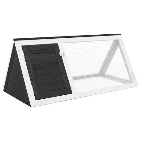 Vidaxl Rabbit Loft Wood Grey