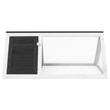 Vidaxl Rabbit Loft Wood Grey