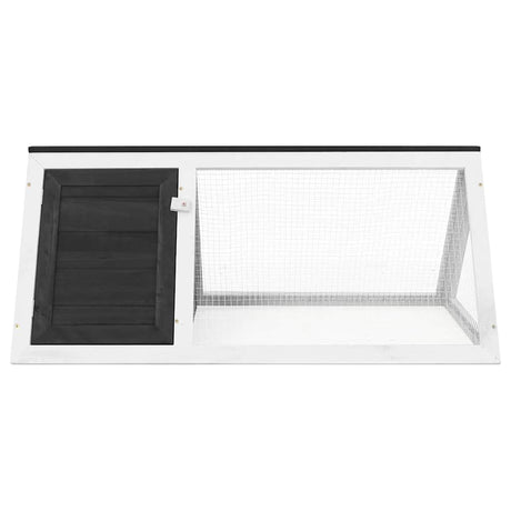 Vidaxl Rabbit Loft Wood Grey