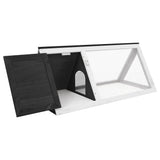 Vidaxl Rabbit Loft Wood Grey