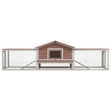 Vidaxl Rabbit Hutch 310x70x87 cm Solid fyrretræ og Pangs Mocha