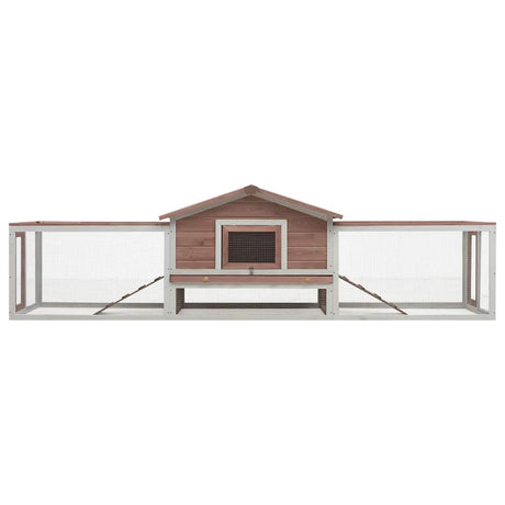 Vidaxl Rabbit Hutch 310x70x87 cm Solid fyrretræ og Pangs Mocha