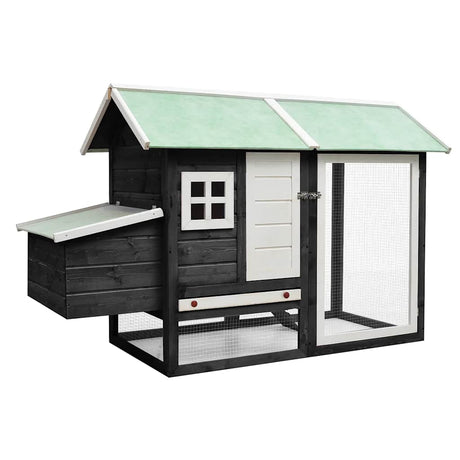 Vidaxl Chicken Coop 170x81x110 cm Solid Pine og Pinewood Grey