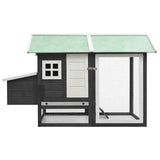 Vidaxl Chicken Coop 170x81x110 cm Solid Pine og Pinewood Grey
