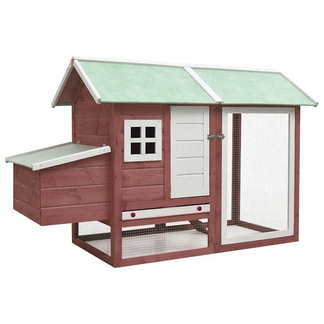 Vidaxl Chicken Coop 170x81x110 cm Solid Pine og Pine Mocha