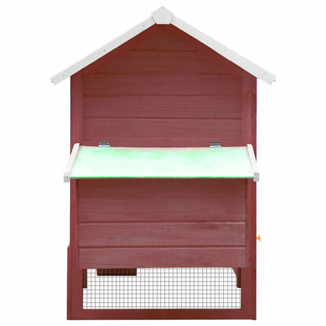 Vidaxl Chicken Coop 170x81x110 cm Solid Pine og Pine Mocha