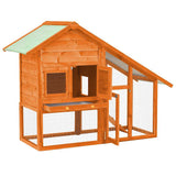 Vidaxl Rabbit Hutch 140x63x120 cm Solid Pinewood