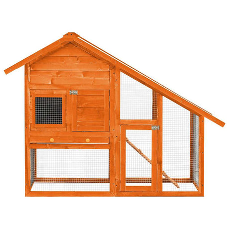 Vidaxl Rabbit Hutch 140x63x120 cm Solid Pinewood