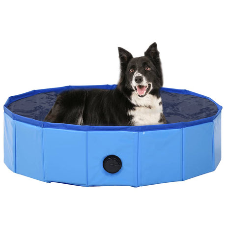 Vidaxl Dog Swimming Pool Sammenfoldelig 80x20 cm PVC Blue