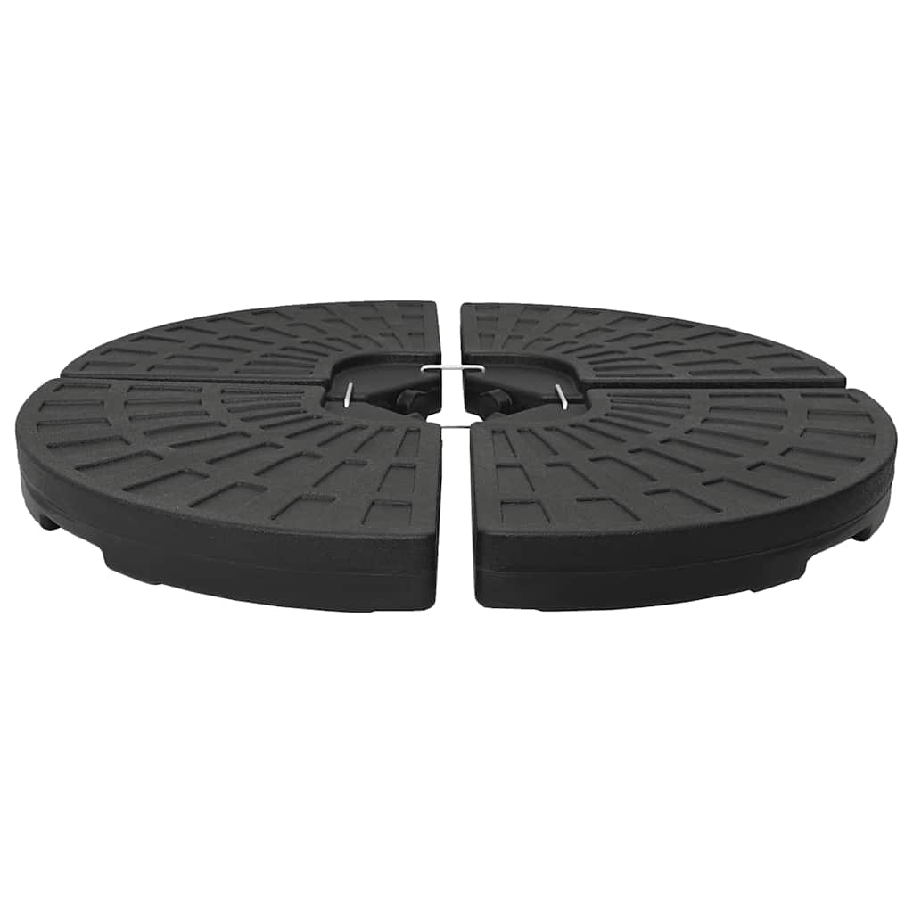 Vidaxl Parasol Feeten Fan -formet 4 st sort