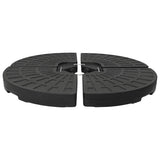 Vidaxl Parasol Feeten Fan -formet 4 st sort